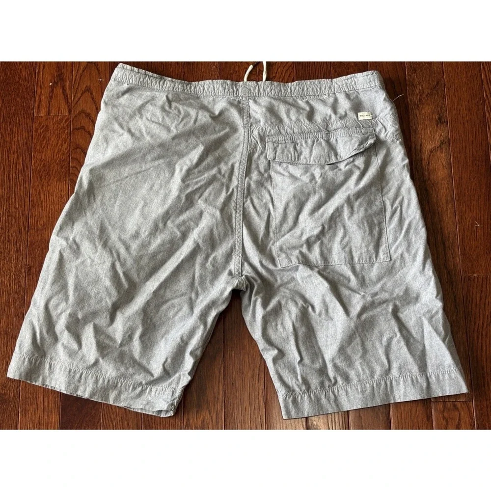 Billy Reid MSL-ALA Grey Board Shorts Mens Small 34 Cargo Made in USA